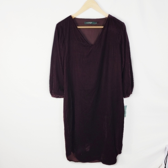 NWT Ralph Lauren size 4 velour dress - Picture 1 of 5